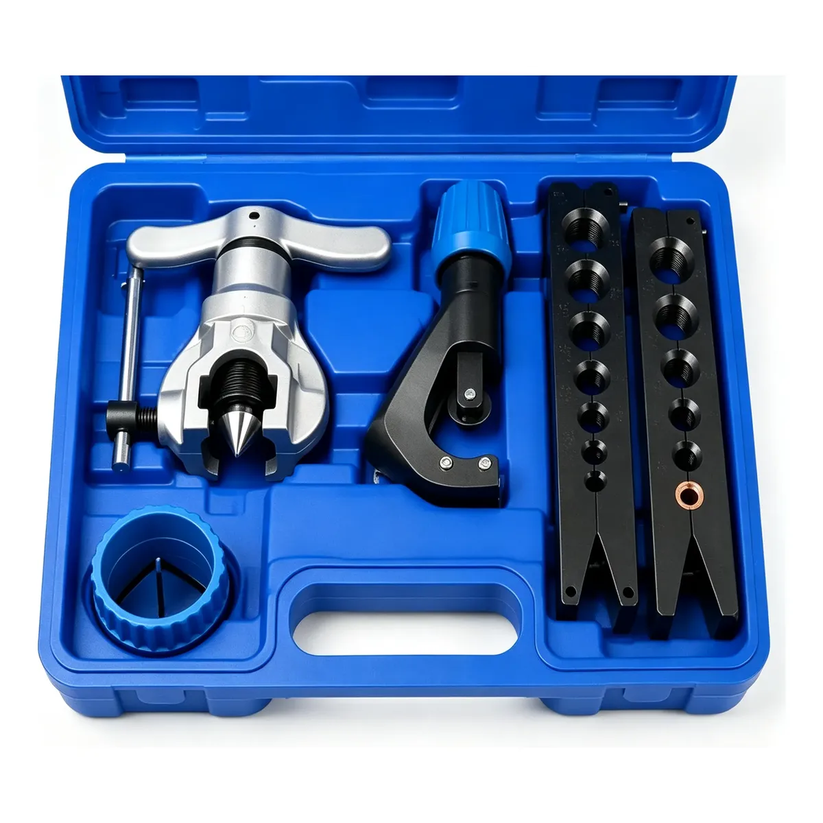 Kit 5 Flangeador Excêntrico 1/4 À 3/4 Cortador Maleta